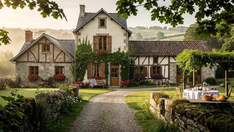 Photographie réaliste de trois chambres d'hôtes de caractère autour de Charleville au calme et confort