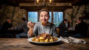Première assiette de cacasse à cul nu servie dans une auberge traditionnelle des Ardennes