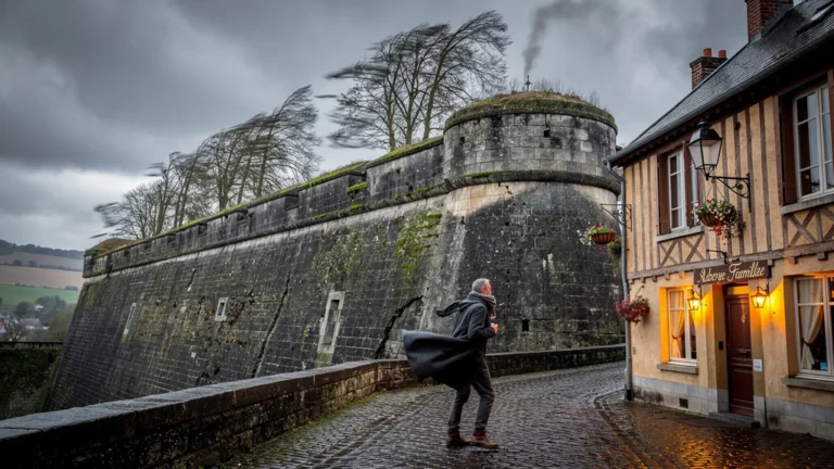 Séjour à Rocroi entre fortifications Vauban imposantes et auberge familiale sous un vent puissant