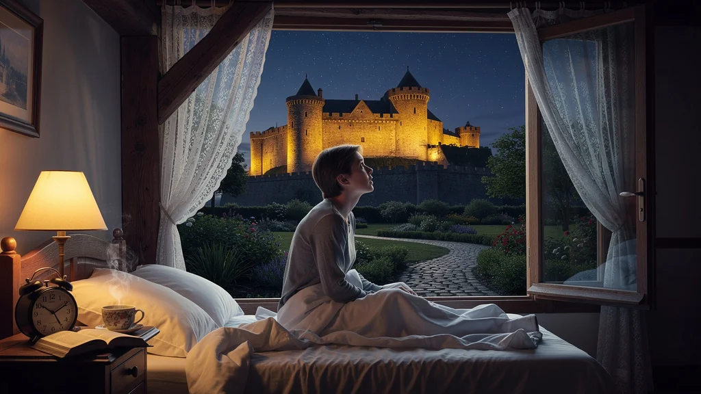 Nuit en chambre d'hôte à Sedan avec vue spectaculaire sur le château illuminé au petit matin