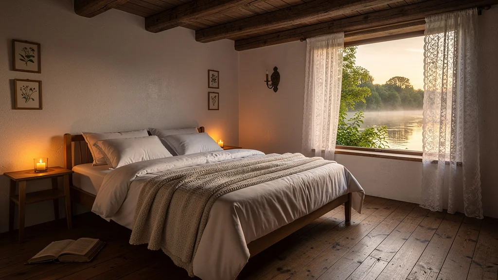 Chambre d'hôtes calme à Fumay au bord de la Meuse, ambiance apaisante et lumière douce