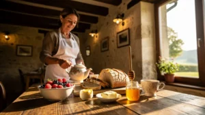 Test des petits-déjeuners de saison à L'Auberge du Lys Blanc à Clisson, Semoy, ambiance chaleureuse et authentique