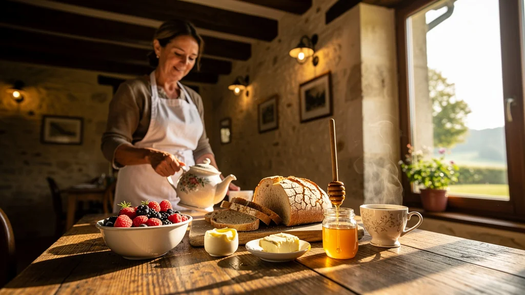 Test des petits-déjeuners de saison à L'Auberge du Lys Blanc à Clisson, Semoy, ambiance chaleureuse et authentique