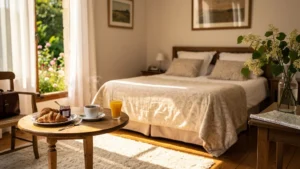 Chambre chaleureuse et petit déjeuner à l'Auberge des Tilleuls à Clisson, test circuit auberges Sedan-Vouziers-Charleville