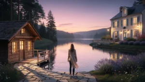 Choix entre gîte au lac des Vieilles-Forges et chambre d'hôtes à Hierges au coucher du soleil