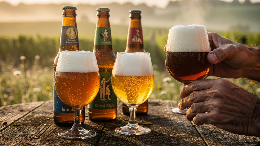 Test des bières artisanales locales entre Sedan et Charleville avec dégradation aromatique en extérieur
