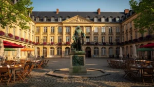 Place Ducale Charleville Mézières en 2024, ambiance calme et fréquentation mesurée au printemps
