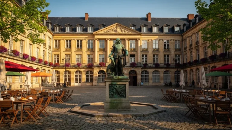 Place Ducale Charleville Mézières en 2024, ambiance calme et fréquentation mesurée au printemps
